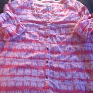Button up shirt pink